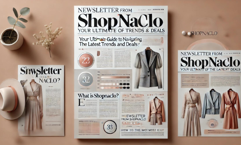 newsletter from shopnaclo